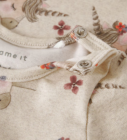 Name It Bodysuit l/s - NbfNoise - Peyote Melange