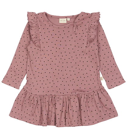 Petit Piao Dress - Rib - Modal - Nostalgic Rose/Coffee Bean