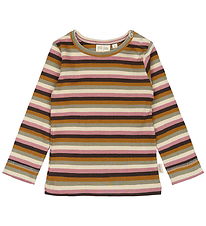 Petit Piao Blouse - Rib - Modal - Nostalgic Rose/Multi Striped