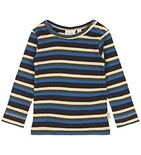 Petit Piao Blouse - Rib - Modal - True Navy/Multi Stripe