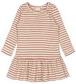 Petit Piao Dress - Rib - Modal - Nostalgic Rose/Off White