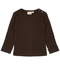 Petit Piao Blouse - Rib - Modal - Coffee Bean
