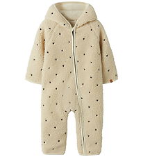 Lil' Atelier Pramsuit - Teddy - NbnNalo Loose - Turtledove/Hear