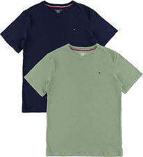 Tommy Hilfiger T-shirt - 2-Pack - Utility Sage/Desert Skyblue