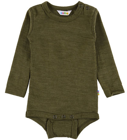 Joha Bodysuit l/s - Wool - Moss Green