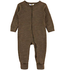 Joha Jumpsuit - Wool/Silk - Brown Melange
