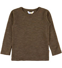 Joha Blouse - Wool/Silk - Brown Melange