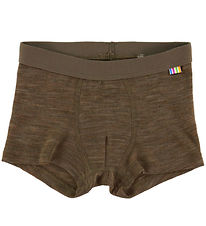 Joha Boxers - Wool/Silk - Brown Melange
