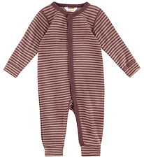 Joha Jumpsuit - Wool - Rose w. Stripes