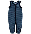 Joha Romper - Wool - Blue w. Stripes