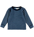 Joha Blouse - Wol - Blauw m. Strepen