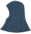 Joha Balaclava - Wool - 2-layer - Blue w. Stripes