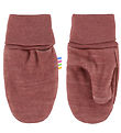 Joha Mittens w. Thumb - Wool/Bamboo - Dark Rose