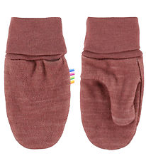 Joha Mittens w. Thumb - Wool/Bamboo - Dark Rose