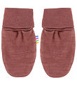 Joha Mittens w/o Thumb - Wool/Bamboo - Dark Rose