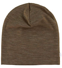 Joha Beanie - Wool/Silk - 2-layer - Brown Melange