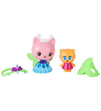 Gabby's Dollhouse Toy Figurine - Queen Kitty Fairy & Kitty Gnome