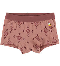 Joha Hipsters - Wool/Cotton - Rose w. Snowflakes