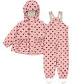 Konges Sløjd Rainwear w. Suspenders - PU - Palm - Amour Pink