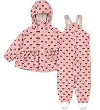 Konges Sløjd Regntøy m. Seler - PU - Palm - Amour Rosa