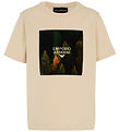 Emporio Armani T-Shirt - Französisch Oak m. Print