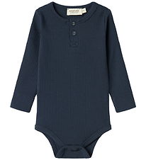 MarMar Bodysuit l/s - Rib - Pilot Navy