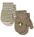 Konges Sløjd Mittens - Wool/Acrylic - Filla - 2-Pack - Lemon/Str