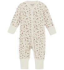 CeLaVi Jumpsuit - Wool - Maroon w. Flowers