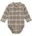 Minymo Shirt Bodysuit l/s - Oxford Tan
