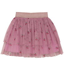 Minymo Tulle Skirt - Mauve Orchid w. Cherries