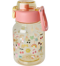 Rice Vattenflaska - 700 ml - Unicorn Love - Rosa/Gul
