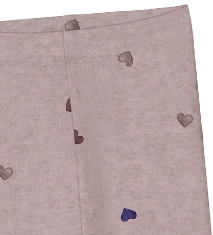Name It Leggings - Noos - NmfNutti - Burnished Lilac/Hearts