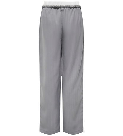 Kids Only Trousers - KogMiley - Medium+ Grey Melange/Boxer White