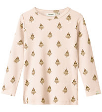 Lil' Atelier Blouse - Rib - NmfLavo - Pastel Parchment w. Clowns