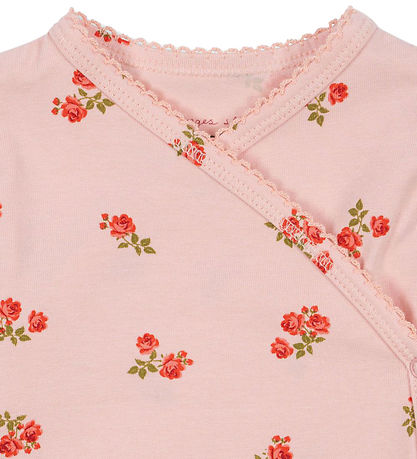 Konges Sløjd Wrap Bodysuit l/s - Basic - Pink Pink