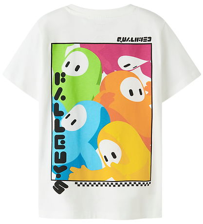 Name It T-skjorte - NkmAbner FallGuys - Bright White