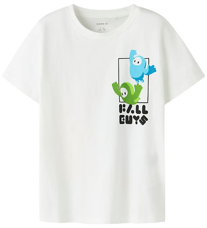 Name It T-skjorte - NkmAbner FallGuys - Bright White