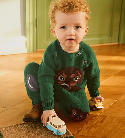 Molo Blouse - Knitted - Wool/Cotton - Dachshund Puppy