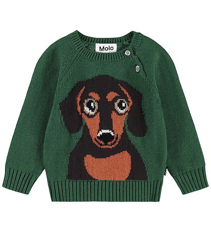 Molo Blouse - Knitted - Wool/Cotton - Dachshund Puppy
