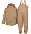 MarMar Rainwear w. Suspenders - PU - Oddy - Sepia Brown