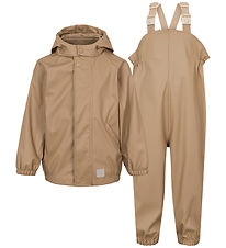 MarMar Rainwear w. Suspenders - PU - Oddy - Sepia Brown