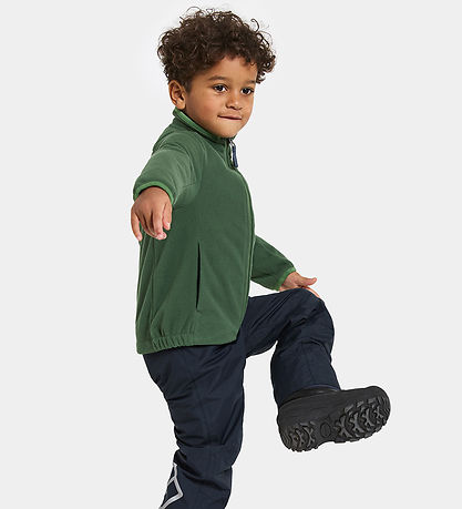 Didriksons Fleece Jacket - Nutmeg - Pine Green