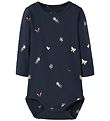 Name It Romper l/s - NbfVandora - Navy Blazer/Bloemen Eend Heart