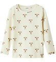 Lil' Atelier Blouse - Rib - NmmLavo - Turtledove/Strong Mon
