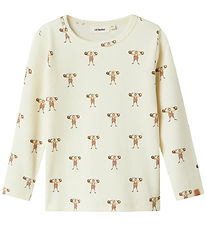 Lil' Atelier Blouse - Rib - NmmLavo - Turtledove/Strong Mon