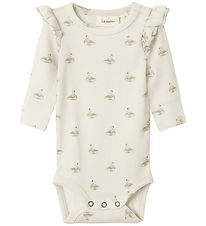 Lil' Atelier Bodysuit l/s - Noos - Rib - NbfGavo - Pastel Parchm