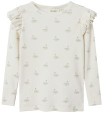 Lil' Atelier Blouse - Noos - Rib - NmfGavo - Pastel Parchment/Sw