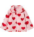 Name It Jacket - Faux Fur - NmfMindy - Nosegay w. Hearts
