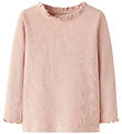 Lil' Atelier Blouse - Rib - NmfNora - Cameo Rose w. Pointelle