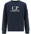 C.P. Company Sweatshirt - Total Eclipse Blue m. Wit
